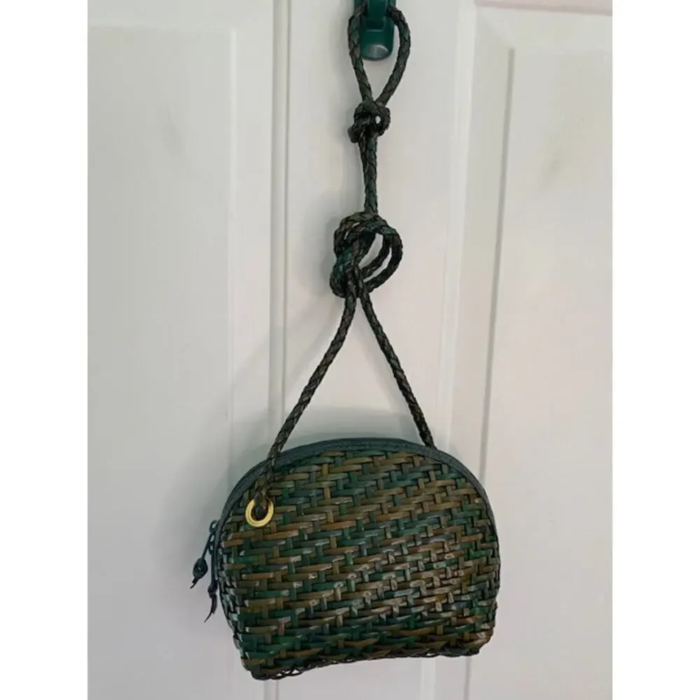 Maripe woven leather crossbody bag Fall Rainbow NWTs‎